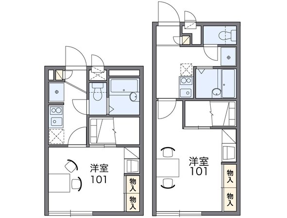 香里園駅 徒歩10分 2階の物件間取画像